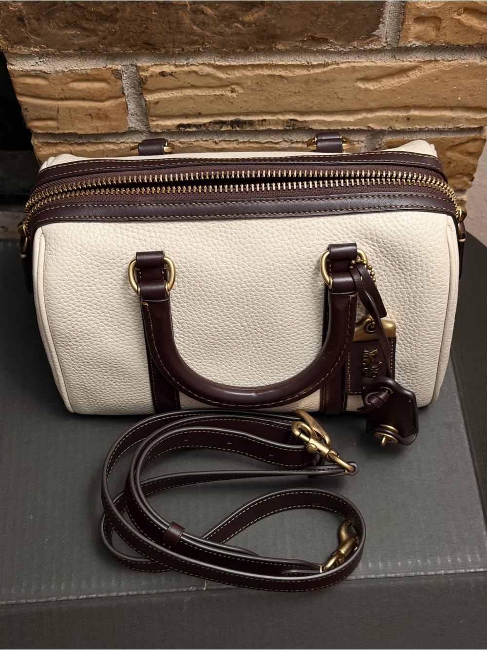 Coach Ruby Satchel 25 in chalk - Picture 15 of 15